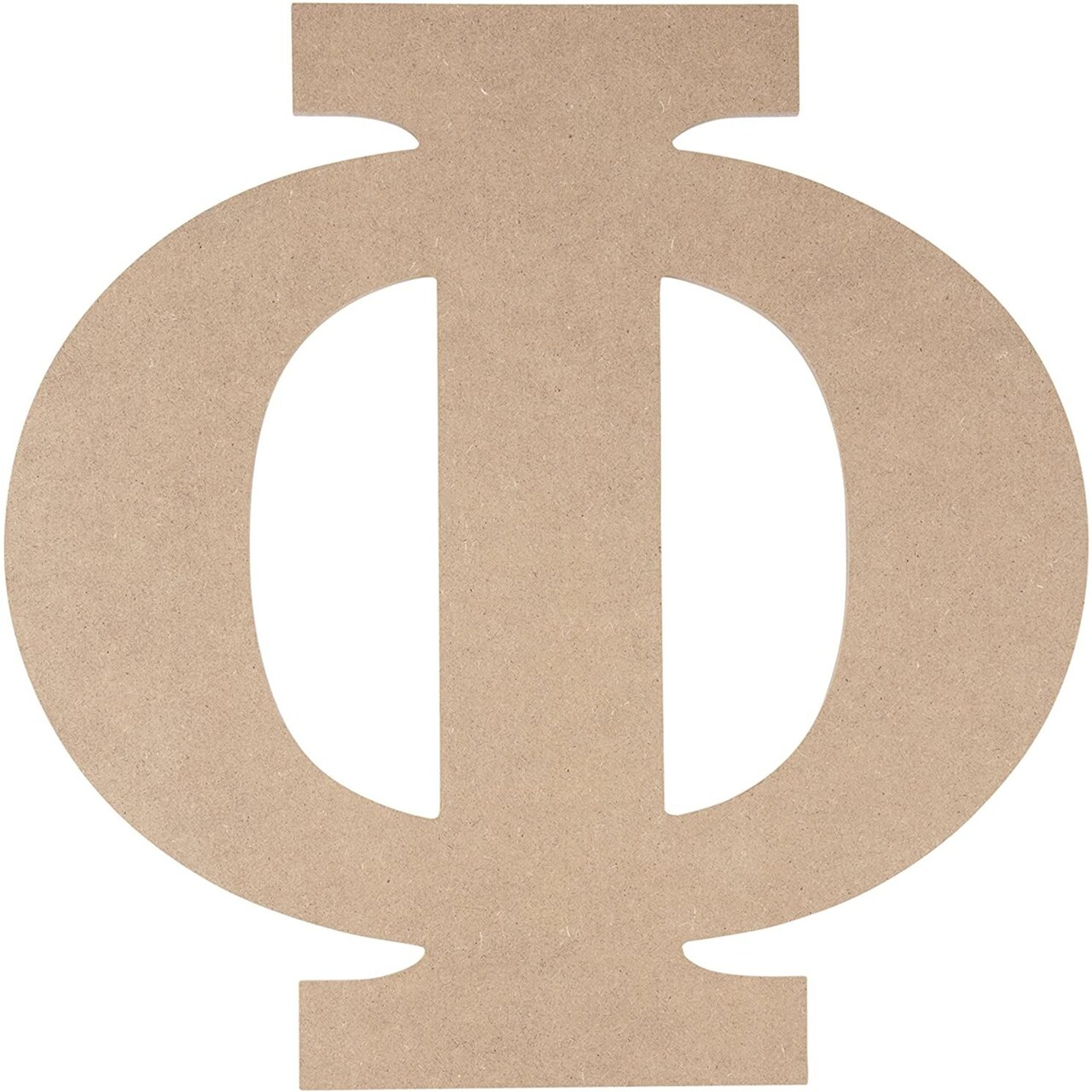 Juvale Unfinished Wooden Letters, Greek Letter Phi (11.5 x 11.6 in.)